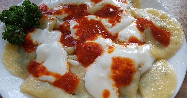 Türkische glutenfreie Manti