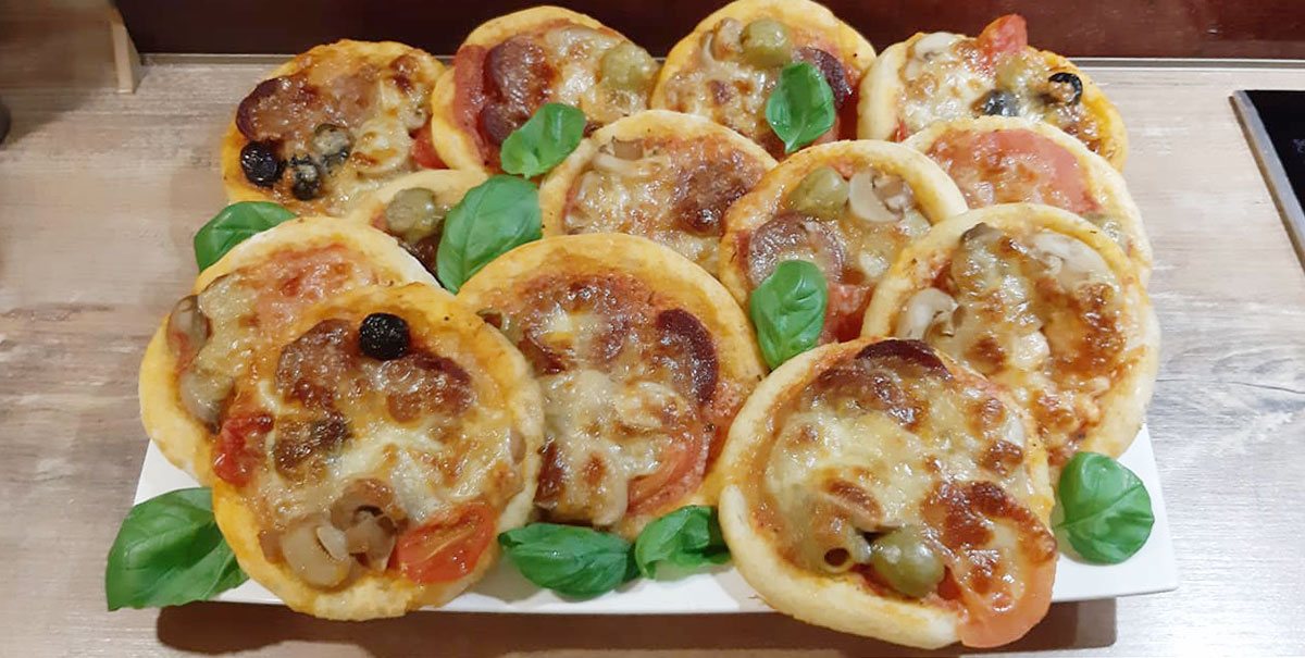 Glutenfreie türkische Mini Pizzas